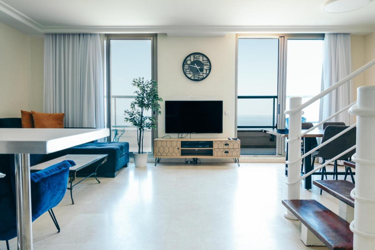 Almog Beach Apartments מגדלי חוף הכרמל חיפה Exteriér fotografie