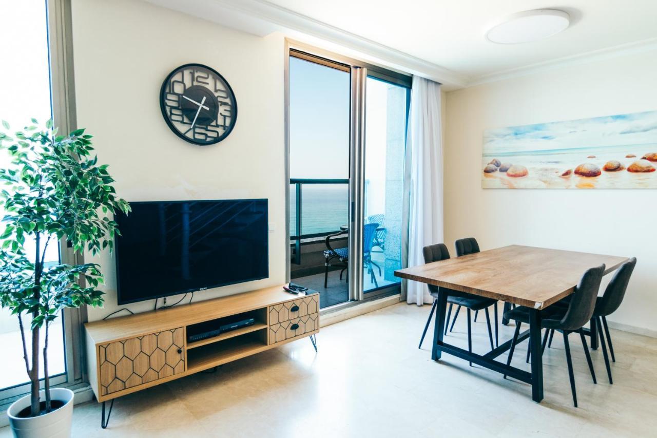 Almog Beach Apartments מגדלי חוף הכרמל חיפה Exteriér fotografie
