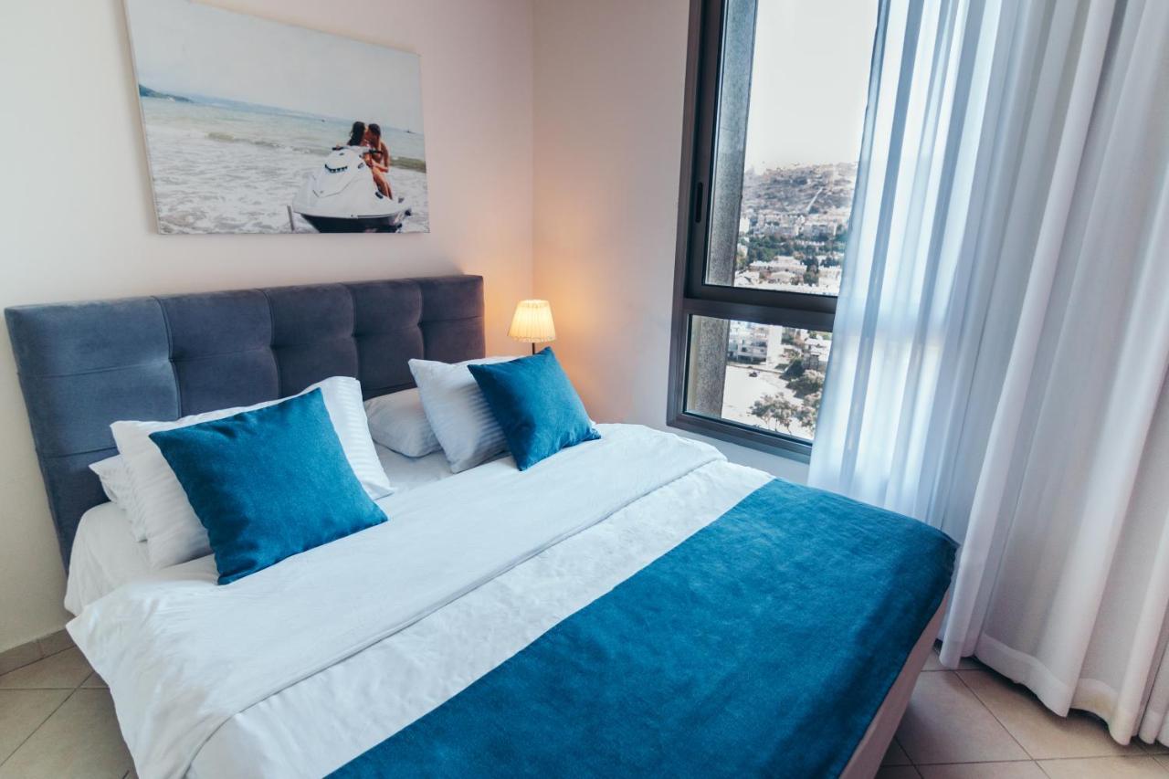 Almog Beach Apartments מגדלי חוף הכרמל חיפה Exteriér fotografie