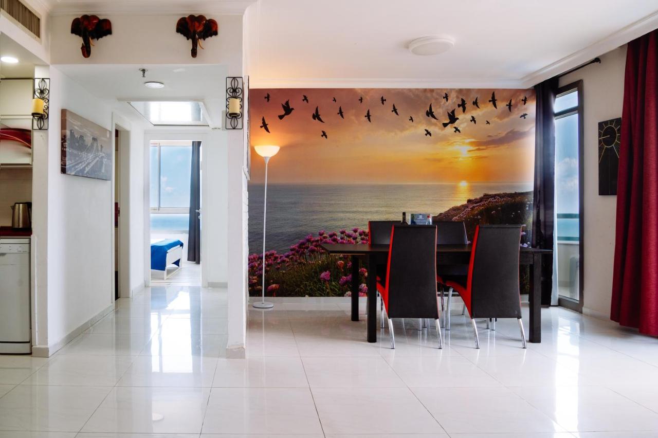 Almog Beach Apartments מגדלי חוף הכרמל חיפה Exteriér fotografie